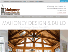 Tablet Screenshot of mahoneydesignandbuild.com